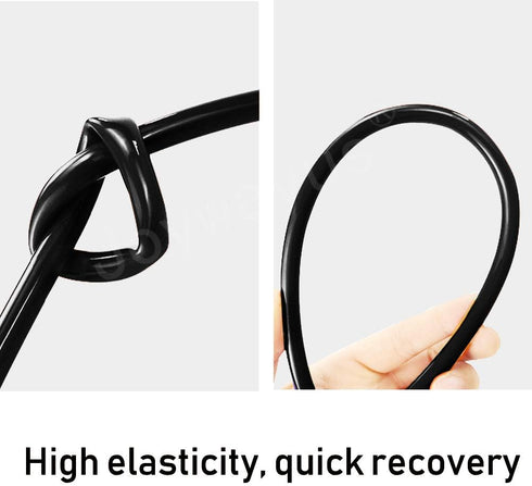 Joywayus 1/2" OD 16.4Ft Black Pneumatic Tubing Pipe, 5 Meter for Fluid Transfer or Air Line Tubing