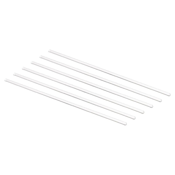 MECCANIXITY 3.3 Borosilicate Glass Stick - 7.87" Length, 4mm Dia Stir Rod Mixing Tools, 6Pcs for Lab Kitchen Science