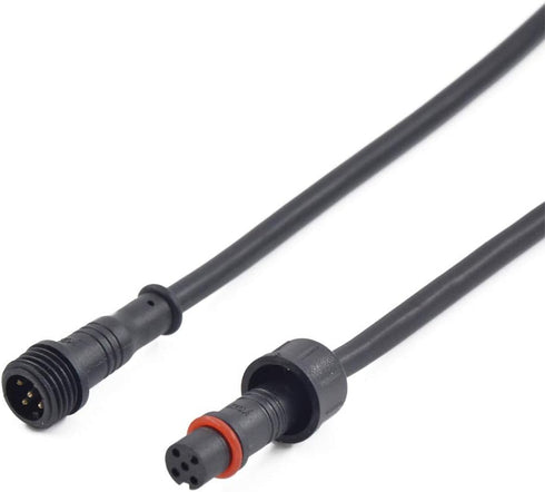 5Pairs 5pin Black Electrical Connector, LED Connector for LED Lights, 20cm Extension Cable