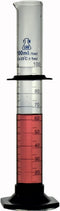 TN Lab Graduated Measuring Cylinder 100ml, Borosilicate Glass with Plastic Base