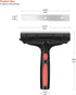 6" 10 EHDIS Razor Blade Scraper, Scraper Adhesive Remover Tool with Double-Edge Blades for Cleaning Paint, Caulk