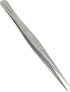 Stainless Steel High Precision Forceps with Fine Strong Straight Serrated Point for Scientific Use (5.5 Inch)