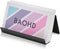 Business Card Holder for Desk, Metal Aluminum Business Card Display Stand, Desktop Organizer, Black