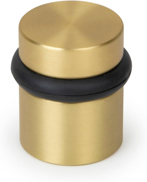 Mega Handles Floor Door Stopper - Gold Door Stopper, Wall Protector with Mounting Hardware Included - Satin Brass