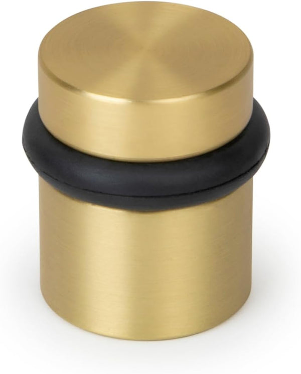 Mega Handles Floor Door Stopper - Gold Door Stopper, Wall Protector with Mounting Hardware Included - Satin Brass