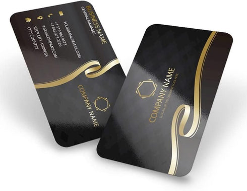 MornLu 500Pcs 0.38mm Custom Business Cards PVC Waterproof Add Photo/Text/Logo Print Your Own Business Cards