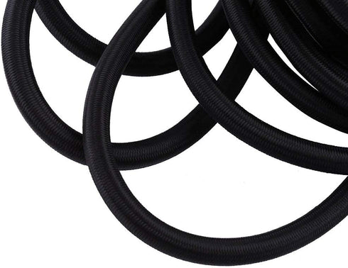 Yosoo 5mm 10mm Black Strong Elastic Bungee Rope, Shock Cord Tie Down for Replacement, Repair & Outdoors