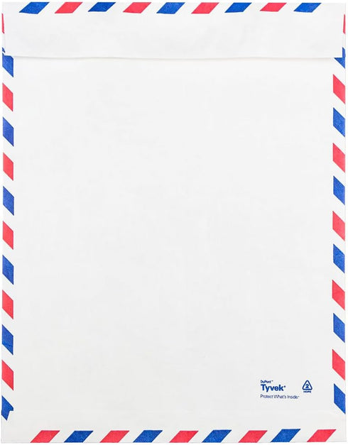 JAM PAPER Tyvek Tear-Proof Open End Catalog Envelopes - 9 x 12 - 25/Pack - White Airmail