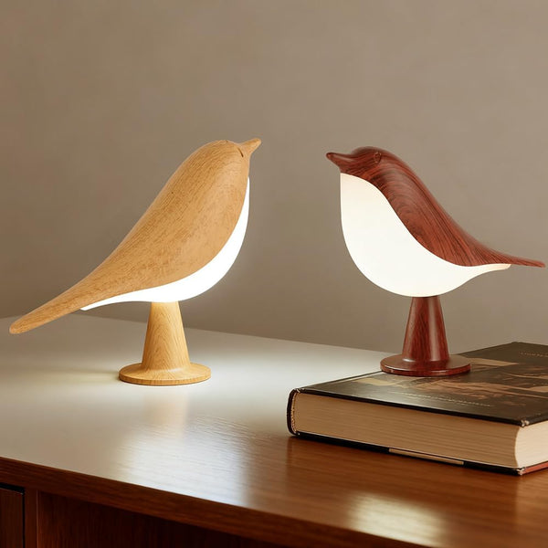 IFTHFOUR Bird Cordless Table Lamp, Small Cordless Bedside Lamp with 3 Color