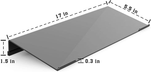 KOTEMON Acrylic Tilted Computer Keyboard Stand for Ergonomic Typing, Keyboard Tray Holder with Silicone Non-Slip Case