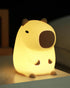 Cute Capybara Night Light, Animal Lamp, Food Grade Silicone, Rechargeable, 2 Level