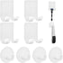 Razor Holder for Shower + Adhesive Wall Hooks, Premium 304 Stainless Steel