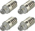 Ruiandsion 4pcs E10 LED Bulbs 3V 6000K White for Torchlight Flashlight, Negative Earth
