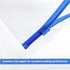 Small Zipper Plastic Envelopes - BOPART 30Pcs Clear Pencil Pouch with Label Pocket - 9x4.7 Inches