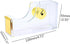 NatSumeBasics Pure Gold Acrylic Tape Dispenser for Washi Tapes, Aesthetic Office School Supplies
