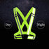 Reflective Safety Vest 2pcs, High Visibility Adjustable Straps for Outdoor Jogging, Cycling, Walking