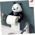 Panda-Themed Wall-Mounted Tissue Rack - Easy Installation