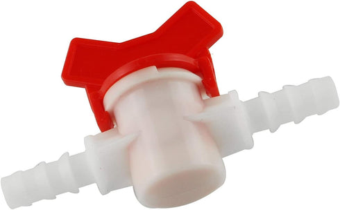 DGZZI Barbed Ball Valve, 2PCS 3/8-Inch ID In-Line Shut-Off Switch with Hose Barb for Drip Irrigation
