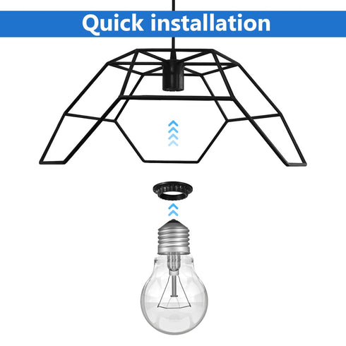 4pcs E27 2.5 Inch) Homoyoyo Durable Lamp Shade Adapter Ring|Heat-Resistant Light Socket Retainer Collar Ring for Socket