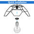 4pcs E27 2.5 Inch) Homoyoyo Durable Lamp Shade Adapter Ring|Heat-Resistant Light Socket Retainer Collar Ring for Socket