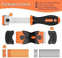 3 Pack Razor Blade Scraper, Plastic Scraper Tool with Extra 30 Plastic and Metal Blades for Various Uses