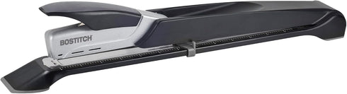 Bostitch Office Booklet Stapler, One Finger, Long Reach, Spring Powered, Silver (1610)