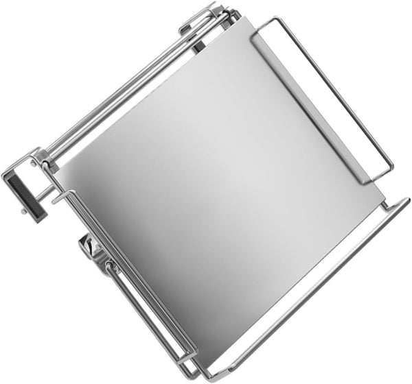 Foldable Stainless Steel Hanging Door Shelf Kitchen Storage Rack Organizer Non-punching Wall-friendly