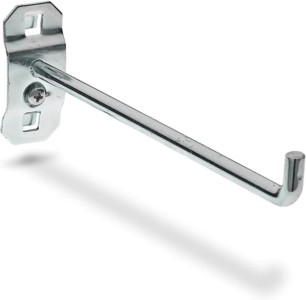 Triton Products 51629 LocHook 6-Inch Single Rod, 90-Degree Bend, 1/4-Inch Diameter Zinc Plated Steel Pegboard Hook,