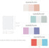 Monolike Color palette Sticky Solid 301 A SET 4p - Self-Adhesive Memo Pad 30 sheets