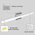16inch 10W 5000K LED Bathroom Vanity Light Over Mirror Lighting Fixture Modern Indoor Chrome Cool White Wall Sconce