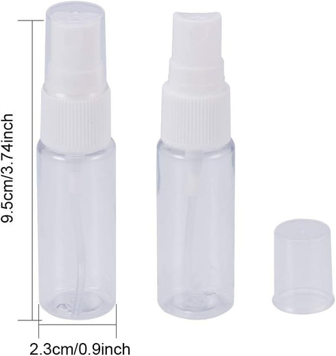 30 Pack 20ml 10pcs BENECREAT Fine Mist Spray Bottles Travel Size Bottles Travel Essentials Cosmetic Sample Bottles