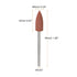 10pcs Rubber Polishing Bit, 400 Grit 6mm Dia Mounted Grinding Head for Electric Grinder Rotary Tool