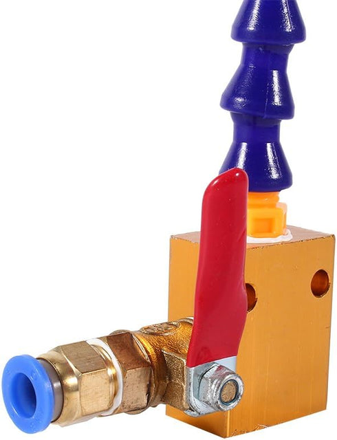 Bidirection Mist Coolant Lubrication Spray System for 8mm Air Pipe, CNC Lathe Mill Drill Carving Machine