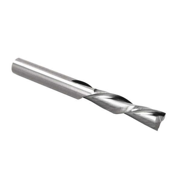POWERTEC 73004 Spiral Router Bit, Down Cut, 1/4 Inch Cutting Diameter, 1/4” Shank Solid Carbide CNC Bits