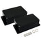Junction Box IP65 Waterproof Dustproof ABS Plastic Electric Project Enclosure with Fixed Ear, Black, 6.2x3.5x2.5 inch