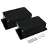 Junction Box IP65 Waterproof Dustproof ABS Plastic Electric Project Enclosure with Fixed Ear, Black, 6.2x3.5x2.5 inch