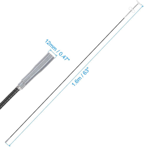 Flexible Grabber Claw Pick Up Tool 63 Inch 4 Claws Stainless Steel Sewer Cleaning Hook Unclog Sink Sewer Hair Drain Cleaner Tool Sink Unclogger for Toilet Bathtub Sewer White