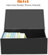4X6 4 6 Inches, 1200 2 Pack, tutata Index Card Holder, Index Card Storage Box x Fits Flash Cards - Black