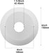 WEIYOUDJ 5.9 Inch E26 1-5/8 Inch White Glass Globe Shade Fixture Replacement, Diameter, Base Fitter, double hole Glass