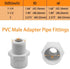 PVC Fittings Male Adapter (Socket x Male Pipe Thread) 2 Way 2 Inch 2 Pack,PVC Pipe Coupling for 2 Inch Sch40 PVC Pipe White by YSIL