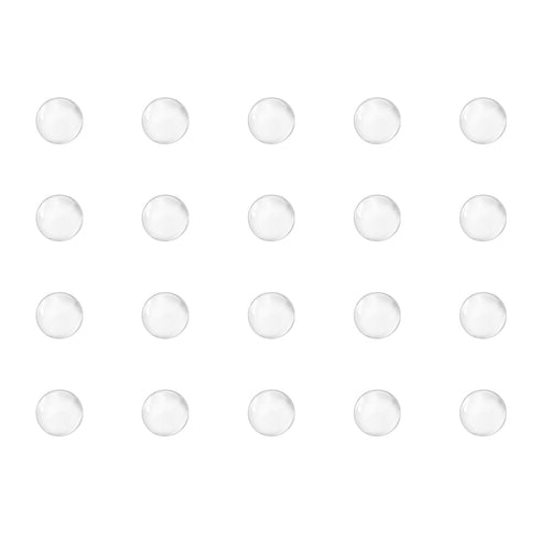 uxcell 2.5mm Solid Round Clear Glass Ball Boiling Stones, Soda Lime Glass Beads 500pcs