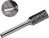 SA-5 Tungsten Carbide Burr Cylinder Shape Double Cut Rotary Burr File, 1/2” Cutter Dia X 1” Cutter Length, Pack of 1