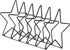 Zerodeko Star Shaped Iron Art Bookend Desk Organizer Iron Wire Desktop Book Rack Magazine Holder Black for Office