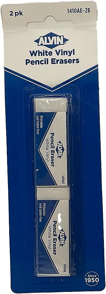 Vinyl Erasers for Kids, Large Jumbo Eraser for School - Pack of 2