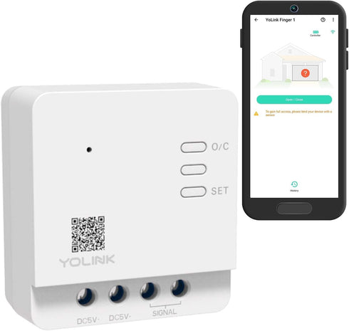 YoLink Garage Door Controller - World's Longest Range Remote Control for Existing Garage Door Opener, YoLink Hub