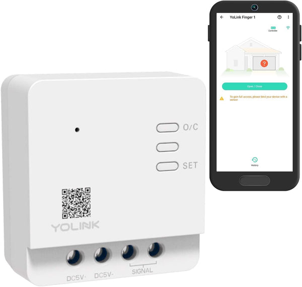 YoLink Garage Door Controller - World's Longest Range Remote Control for Existing Garage Door Opener, YoLink Hub