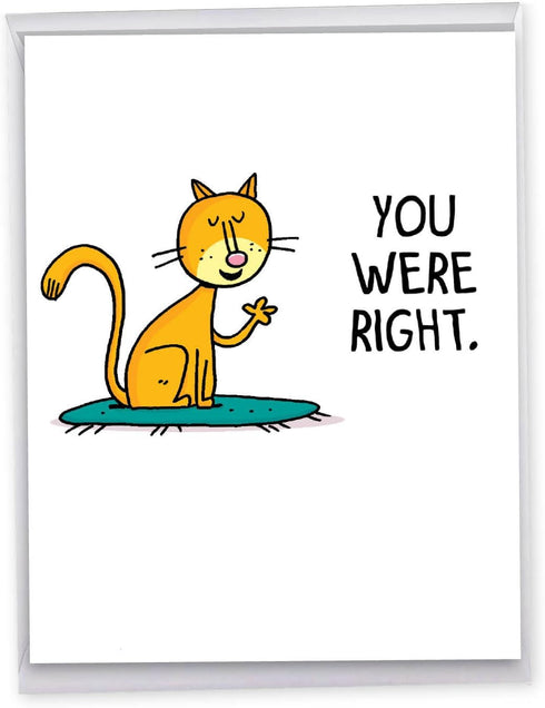 NobleWorks Big Funny Mother's Day Card (8.5 x 11 Inch) - Jumbo Cartoon Notecard for Moms