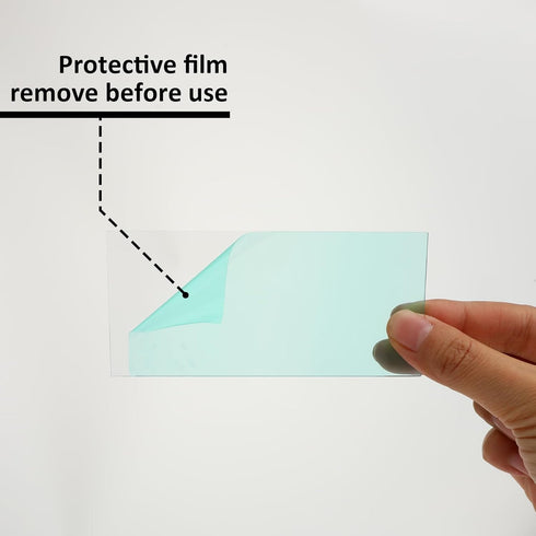 Tucnoeu 100pcs 2x4.21x0.04Inch Welding Lens Transparent Welding Lens for Hood Accessories - Clear Replacement