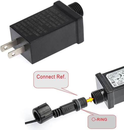 RecDec 29V 6W Christmas String Lights Power Supply Adapter AC to DC Converter Transformer Power Adapter for Christmas