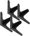 Garneck 4pcs 17cm Black Metal Triangle Furniture Legs Set, Cabinet Feet Replacement